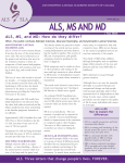 ALS, MS AND MD - ALS Society of Canada