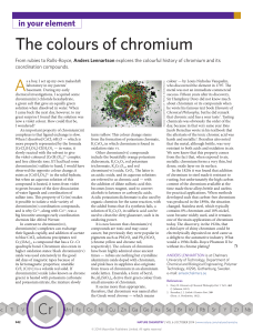 The colours of chromium