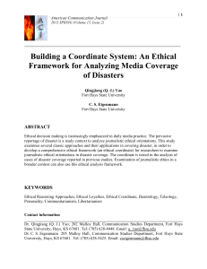 Building a Coordinate System: An Ethical Framework