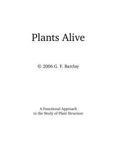 New Plants Alive title page BL11F 2003 - UWI St. Augustine