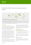 QuickGuide: When and how to add late payment interest
