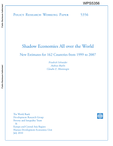 Shadow Economies All over the World