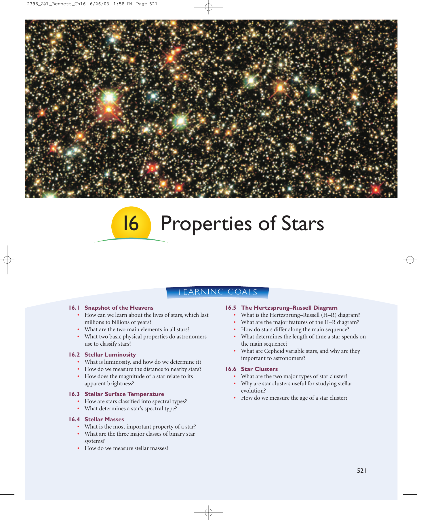 Chapter 16 Properties Of Stars