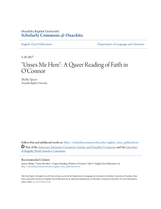 "Unsex Me Here": A Queer Reading of Faith in O`Connor