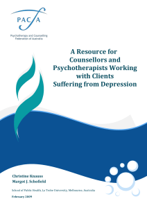 A Resource for Counsellors and Psychotherapists Working with