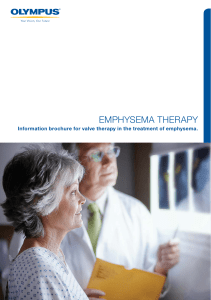 Emphysema therapy brochure