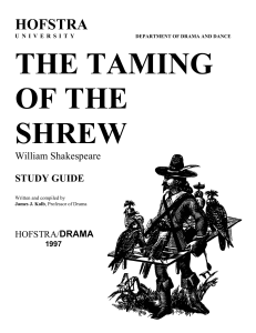 Taming of the Shrew Study Guide
