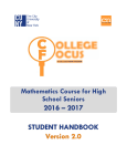 College Focus Student Workbook
