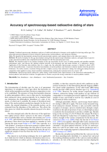 Accuracy of spectroscopy-based radioactive dating of stars