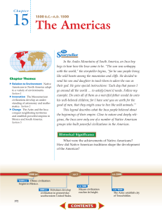 Chapter 15: The Americas