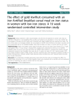 The effect of gold kiwifruit consumed with an iron fortified breakfast