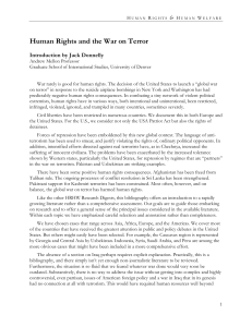 Human Rights and the War on Terror