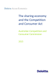 The sharing economy and the Competition and Consumer Act