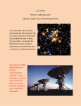 16.5 NOTES What is a radio telescope? Objective: Explain how a