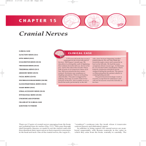 Cranial Nerves - Blackwell Publishing