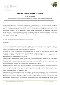 Spiritual Healing and Sufi Practices
