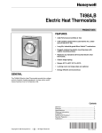 95C-10686 - T498A,B Electric Heat Thermostats