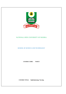 NSS513 - National Open University of Nigeria