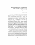 Personification in Three Legal Cultures