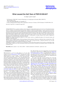 What caused the GeV flare of PSR B1259-63?