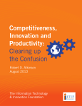 Competitiveness, Innovation and Productivity: Clearing Up The