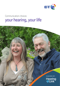 Communication choices: your hearing, your life