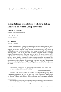 Effects of Electoral College Depictions on Political Group