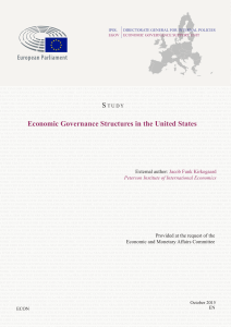 Economic Governance Structures in the United States