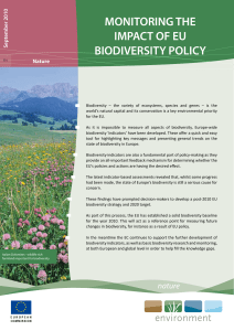 monitoring the impact of eu biodiversity policy