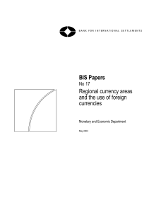 Regional currency areas and the use of foreign currencies
