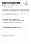 3a Discharge permit application – general discharges to land
