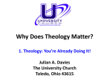 Why Does Theology Matter?