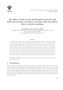 The effect of heat on the metallurgical structure and B