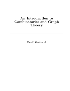 An Introduction to Combinatorics and Graph Theory