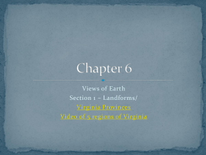 Landforms and VA regions