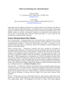 What Can Seismology Say About Hot Spots?