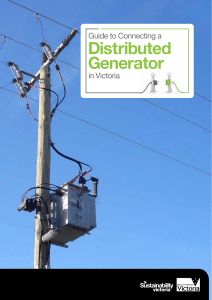 Sustainability Victoria`s Guide to connecting a distributed generator in