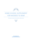 Home school Supplement for Wedded to war