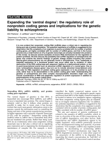 Expanding the `central dogma`: the regulatory role of