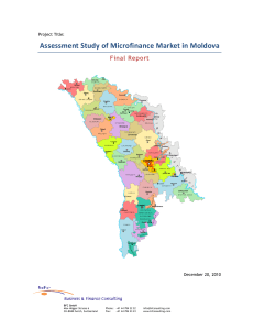Assessment Study of Microfinance Market in Moldova