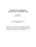 integrative medicine and patient-centered care