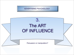 3. The art of influence