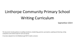 LCPS English Curriculum for Writing