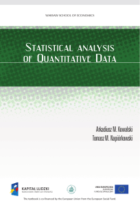 Statistical analysis of Quantitative Data