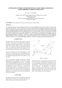 ESTIMATION ON TREE COVER PERCENTAGE USING TERRA