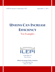 unions can increase efficiency - Illinois Economic Policy Institute