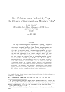 Debt-Deflation versus the Liquidity Trap: the Dilemma of