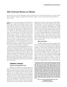 AGA Technical Review on Obesity