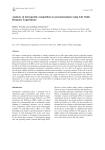 Analysis of interspecific competition in perennial plants using life table