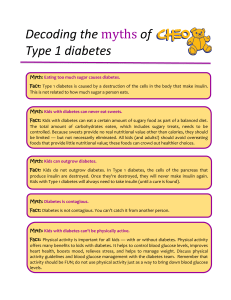 Decoding the myths of Type 1 diabetes
